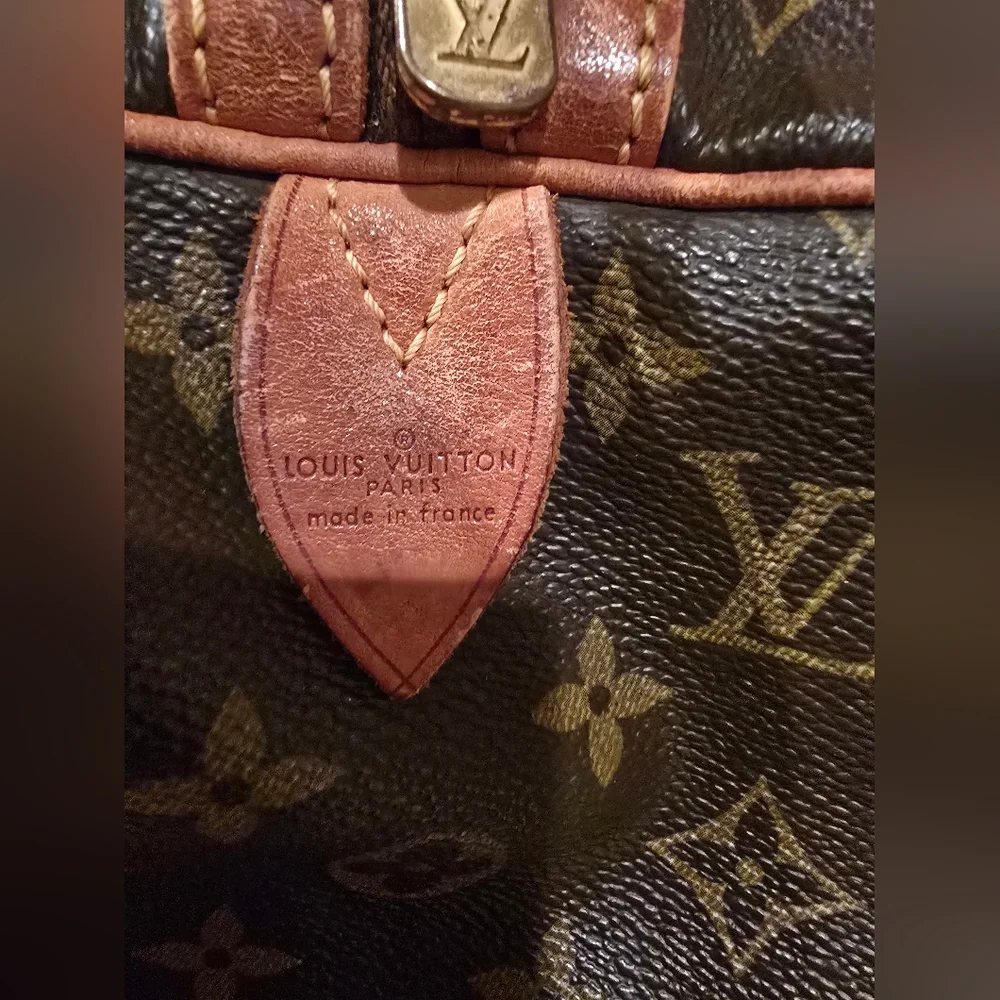 Louis Vuitton Brown Monogram Duffle Bag With Vachetta Leather & Dustbag